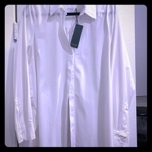 Lysse White Blouse with Pleats on the Back